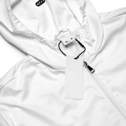 White techno windbreaker