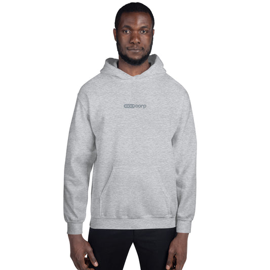 Grey Embroidery Hoodie