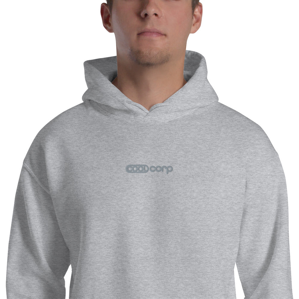 Grey Embroidery Hoodie