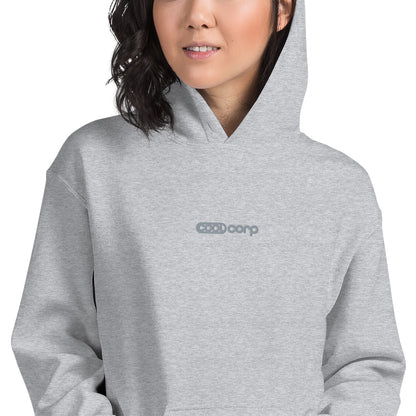 Grey Embroidery Hoodie