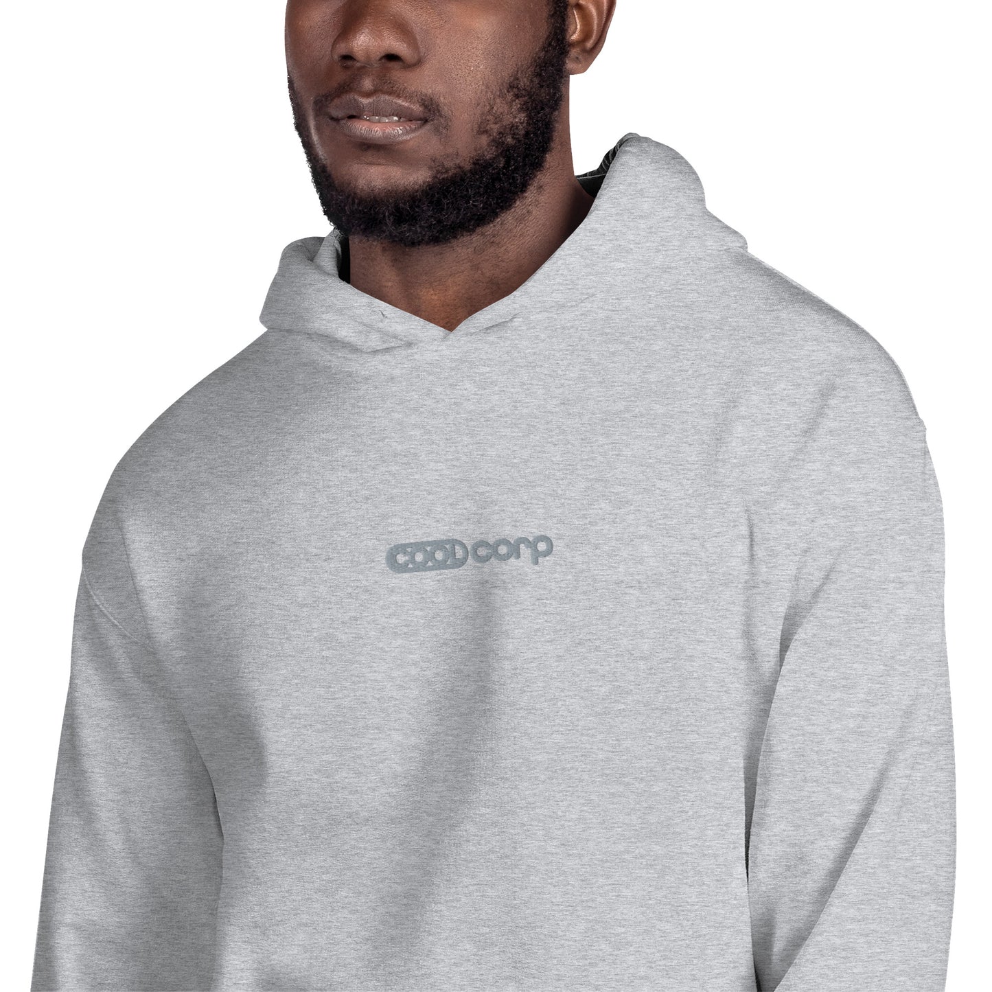 Grey Embroidery Hoodie